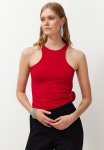 Rose Detailed Knitted Blouse - Red