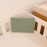 Baby Pillow Case With Inner Design: Dark Green Muslin In Stock