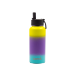 Yellow And Blue Stainless Steel Hot And Cold Flask - Straw Lid - 540ML