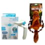Pet Grooming Brush With Squirrel Squeeker Throw Toy Set