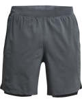 Men's Ua Launch Run 2-IN-1 Shorts - Pitch Gray Sm