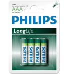 Philips Longlife Battery Aaa 4 Pack