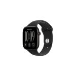 Apple Watch Series 12 Gps 46MM Black Aluminium Case With Black Sport Band – M l