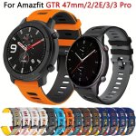 22MM 20MM Silicone Band For Samsung Galaxy Watch 6/5/4 For Huawei Watch 4/3/GT3-2 Pro Soft Breathable Strap For Amazfit Gtr 4/GT