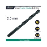Alpen Hss Sprint Master 2 Mm X1 61502 Sleeved DIN338 Drill Bit ALP61402 1