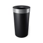 Umbra Vento Open Top 16.5-GALLON Kitchen Trash Large Garbage Can For Indoor Outdoor Or Commercial Use Black/nickel