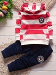 New Baby Boys Long Sleeve Hoodie Pants Set Spring And Autumn Casual Fashion 2PCS Outfit