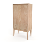 Laila Cabinet With Doors - Pine In Chestnut Finish