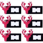 Name Cards 6 Red Reindeer