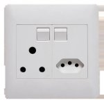 Apollo Socket 1 X 16A + 1 X Slim White