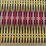 Wax Printed Piece Reed Red&mustard: 480CMX112CM