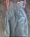 H&m Blue Dress With Orange Trim 8 9Y