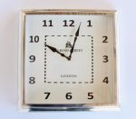Wall Clock Silver Rectangular 35X35CM