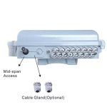 Acconet. Acconet 16-CORE Outdoor Fiber Optic Termination & Distribution Box