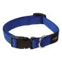 Rogz Utility Medium 16mm Snake Dog Collar - Blue Reflective