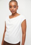 Edit Cowl Drape Top - White