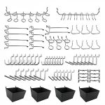 Pegboard Hooks Assortment With Pegboard Bins Peg Locks Metal Hanging Hook