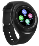 Geeko Y1S Unisex Bluetooth Round Smart Watch With GSM Sim Slot And Camera