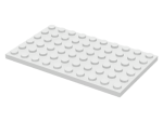 Parts Plate 6 X 10 3033 - White