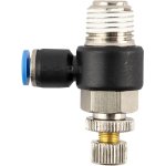 AirCraft Flow Control Swivel Elbow Pu 4MM X 1 4" M