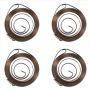 4X 10MM Width Hss Drill Press Quill Feed Return Coil Spring Assembly