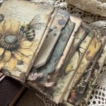 30PCS Retro Art Bee Multiple Flowers Animal Plant Journal Diy Decoration Bottoming Message Note Material Paper