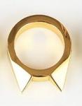 Women Men Safety Survival Ring Tool Self Defence Stainless Steel Finger Defense Ring Gold