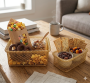 2PC Gold Mesh Baskets