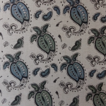 Seed Paisley Natural Fabric Per Meter