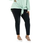 Donnay Plus Size Bengaline Lift & Shape Pants - Black