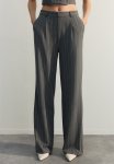 Limited Edition Wide Leg Striped Woven Trousers - Multi-colored
