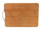 Bamboo Wooden Cutting Board With Steel Handle 38 X 28CM Kitchen Board