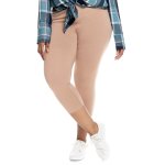 Plus Size Essential Cropped Leggings - Tan