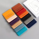 MINI Id Card Short Wallet Pu Leather Portable Lightweight Card Holder Practical Card Organize