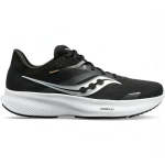 Saucony Men's Ride 16 2E Wide - Black white - UK10.5