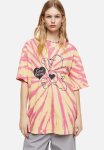 Oversized Printed T-Shirt - Light Yellow care Bears