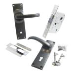 Lock 2L Sc Furn Alu Silver Veined Q 1 M6G50