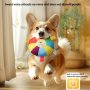 Interactive Squeaky Plush Dog Toy - Durable Chew And Teeth Cleaning Puzzle For Medium Breeds