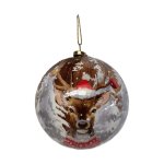 Xmas Ball 10CM Reindeer