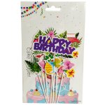 Outdoor Chill Cardboard Cake Topper Set