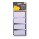 Blue Border Labels 24 Pack
