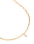 Goldair Gold Diamante Pear Cuban Link Necklace