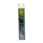 3PC Gold Flat Art Brushes