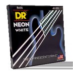 Hi-def Neon White Bass Guitar Strings 4 String - 45-105