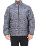 Mens Printed Puffer Jacket - 8XL Black