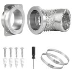 Hahoray Magnetic Dryer Vent Connector Kit Airtight Seal Magnetic Dryer Vent Coupling Easy To Clean Lint Quick Connect For 4 Incl