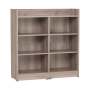 Eco Open Cabinet Bookcase Dark Oak