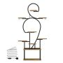 9 Tier Plant Stand With LED Grow Lights For Indoor-wood And METAL-160CM