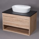 Boston 800 Bordeaux Wall Hung Cabinet