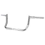 Vg Moto 12" Rise Ape Hanger Handlebar 1.25" Fat 1" Clamp Handle Bar Motorcycle Miter Meathook Bars Replacement For Harley Tourin